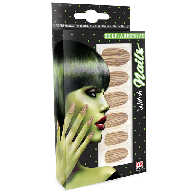 Halloween Uñas postizas Bruja