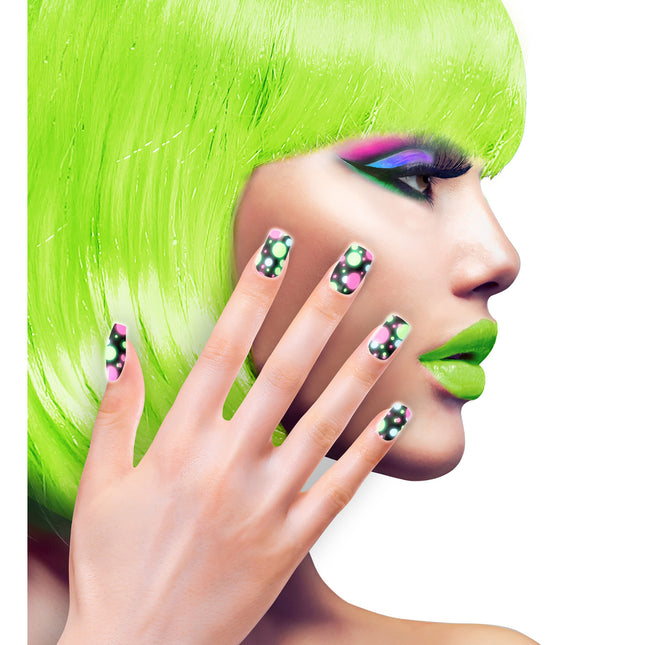 Bombillas de colores para uñas postizas