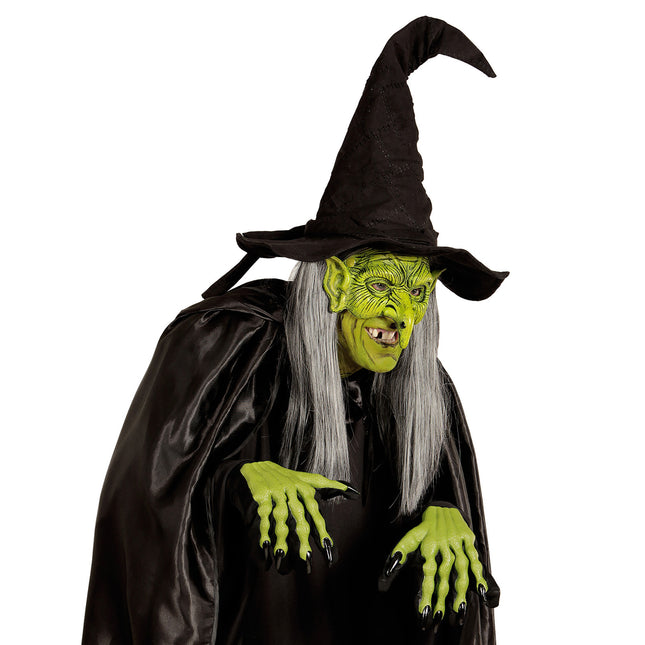 Máscara de Halloween Bruja Verde