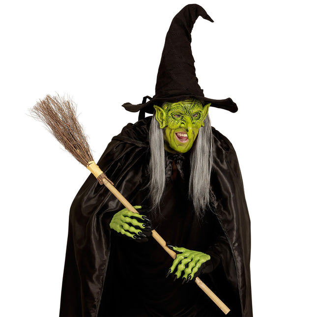 Máscara de Halloween Bruja Verde