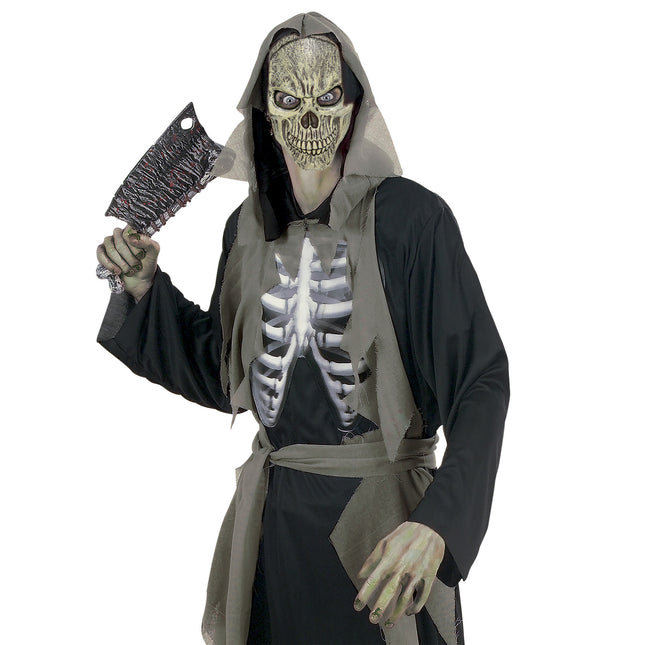 Máscara Halloween Calavera Beige