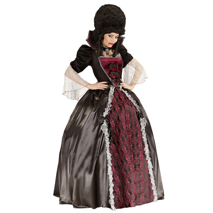 Vestido Halloween Damas Vampiro 4 piezas