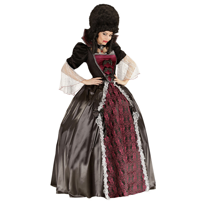 Vestido Halloween Damas Vampiro 4 piezas