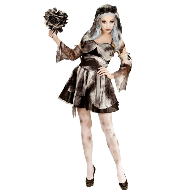 Vestido Halloween Damas Novia Muerta