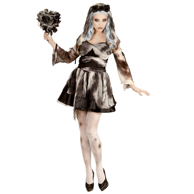 Vestido Halloween Damas Novia Muerta