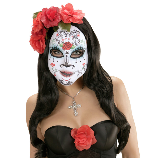 Dia De Los Muertos Máscara Coloreada