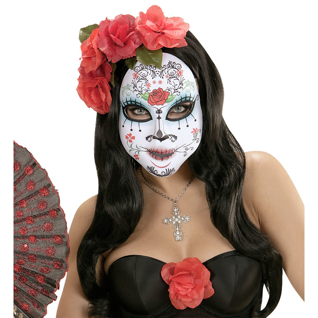 Dia De Los Muertos Máscara Coloreada