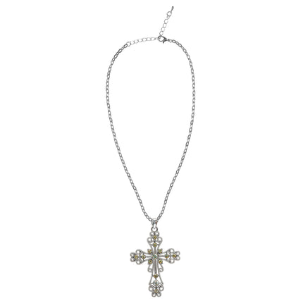 Halloween Collar Cruz de Plata