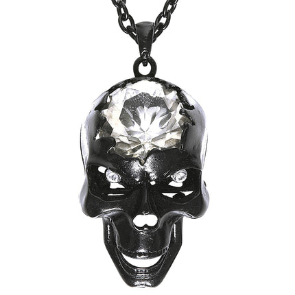 Collar de Halloween Calavera con Gema