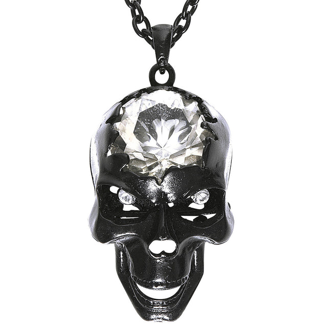 Collar de Halloween Calavera con Gema