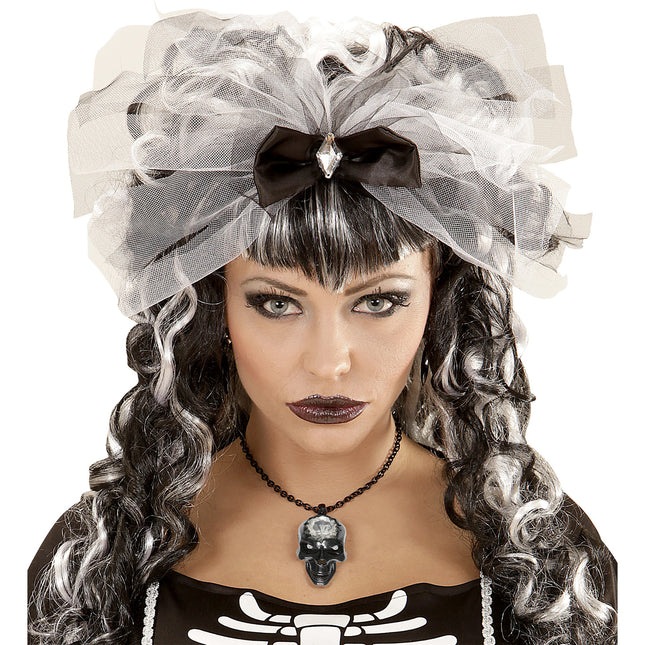 Collar de Halloween Calavera con Gema