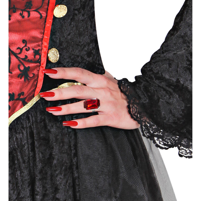 Anillo de Halloween Gema Roja