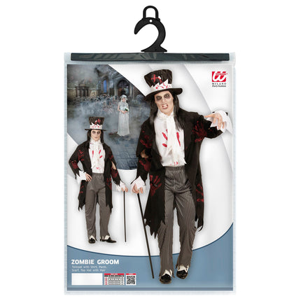 Disfraz de Halloween de Novio Zombie para Hombre