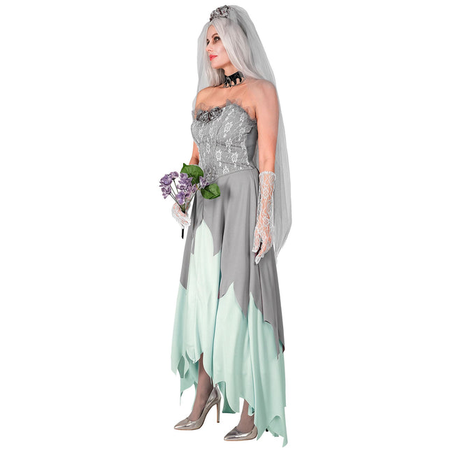 Vestido Halloween Señoras Novia Zombie