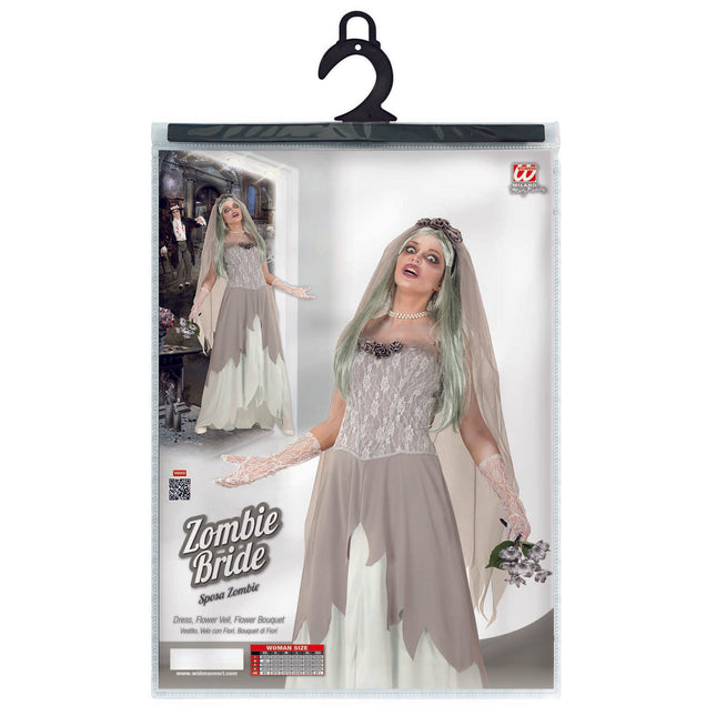 Vestido Halloween Señoras Novia Zombie