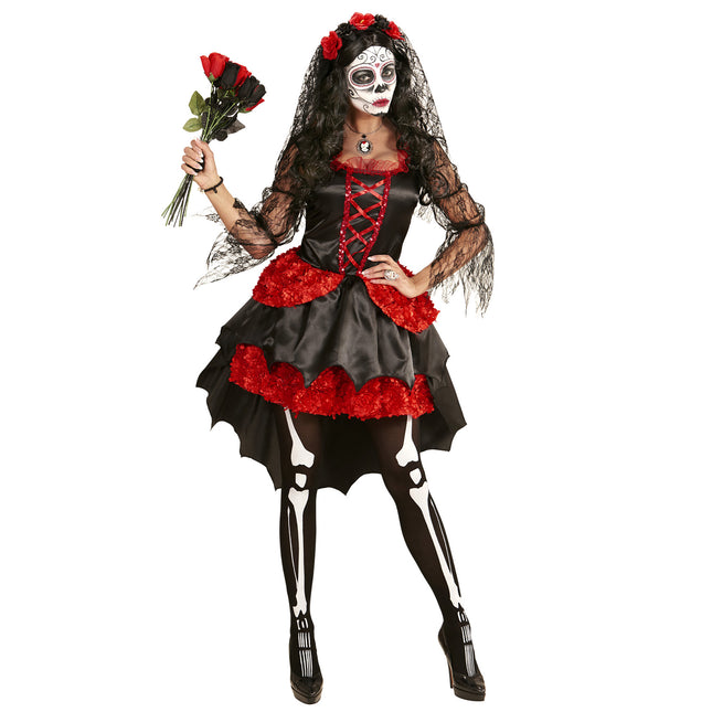 Vestido Día De Los Muertos Novia Damas