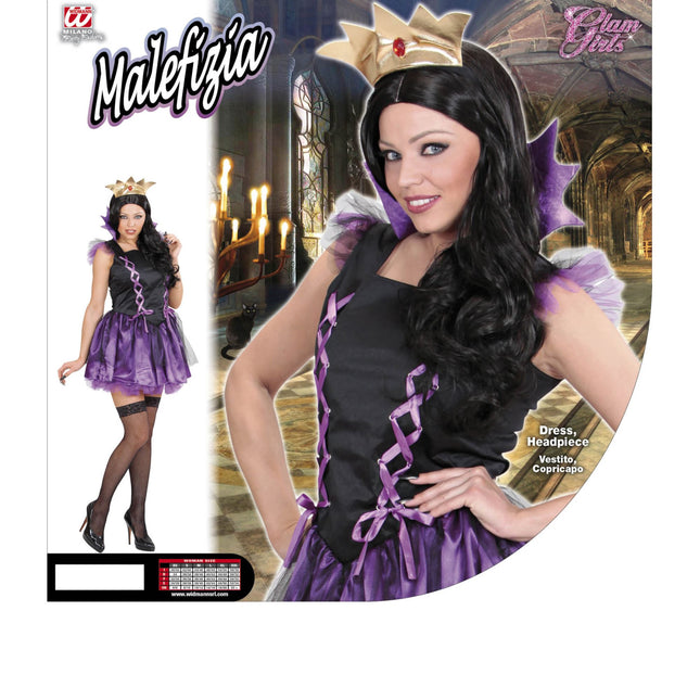 Vestido de Halloween Morado Señoras Melfizia