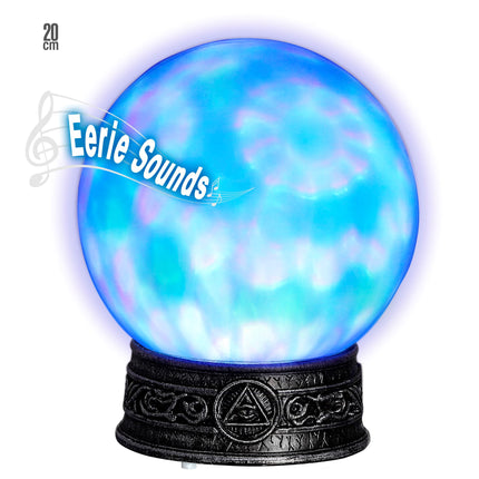 Globo de cristal de Halloween con luz