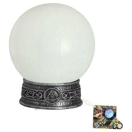 Globo de cristal de Halloween con luz