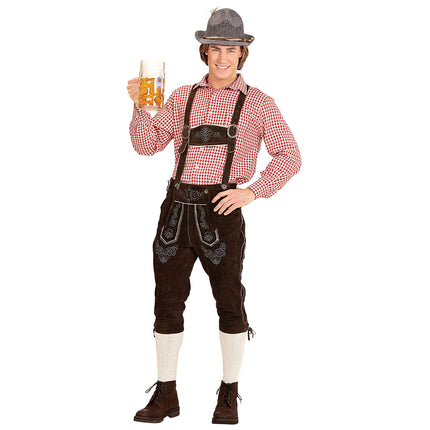 Camiseta Oktoberfest Rojo Blanco Hombre