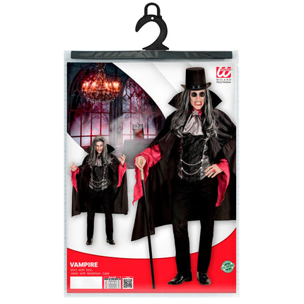 Disfraz Halloween Vampiro Negro Hombre