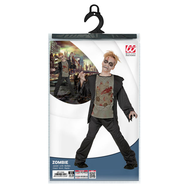 Disfraz de Halloween Zombie Negro Infantil
