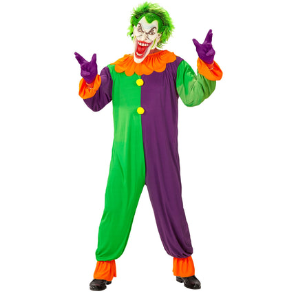 Disfraz de Halloween Coloreado Joker para Hombre