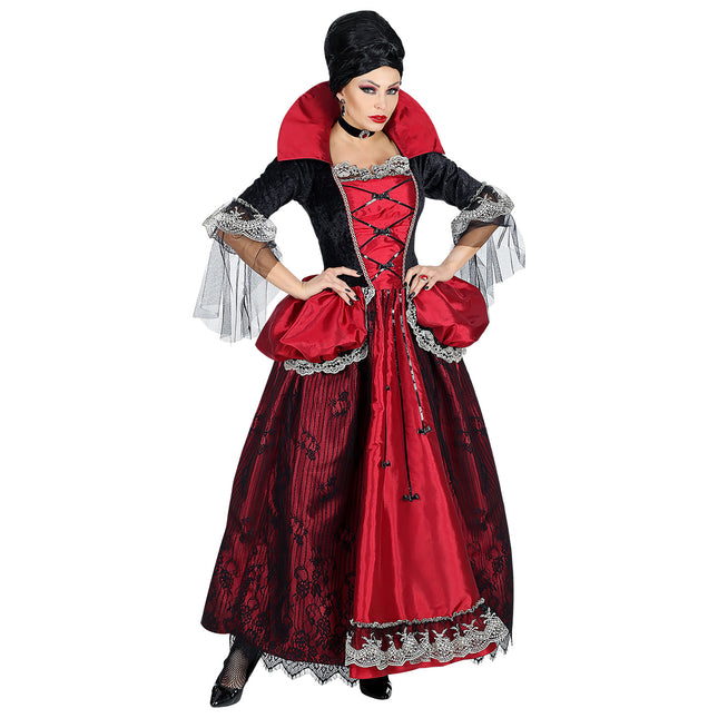Vestido de Halloween Damas Vampiro 3 piezas