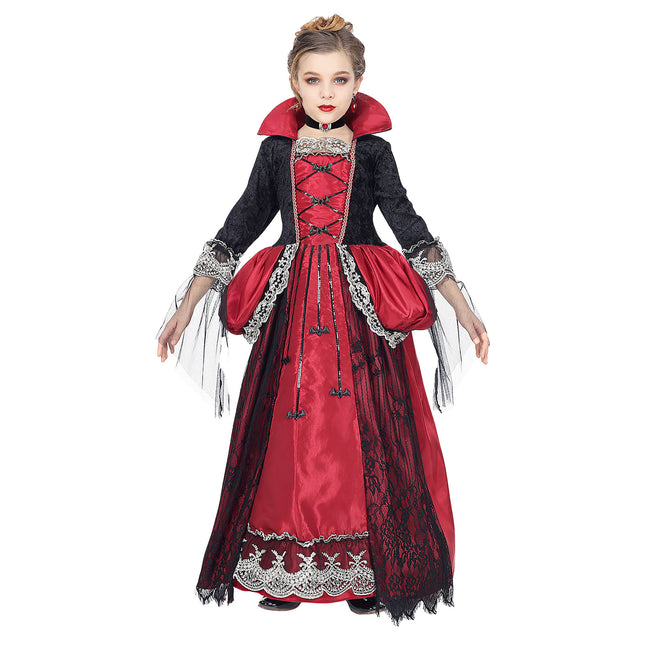 Vestido Halloween Niña Vampiro 3 piezas