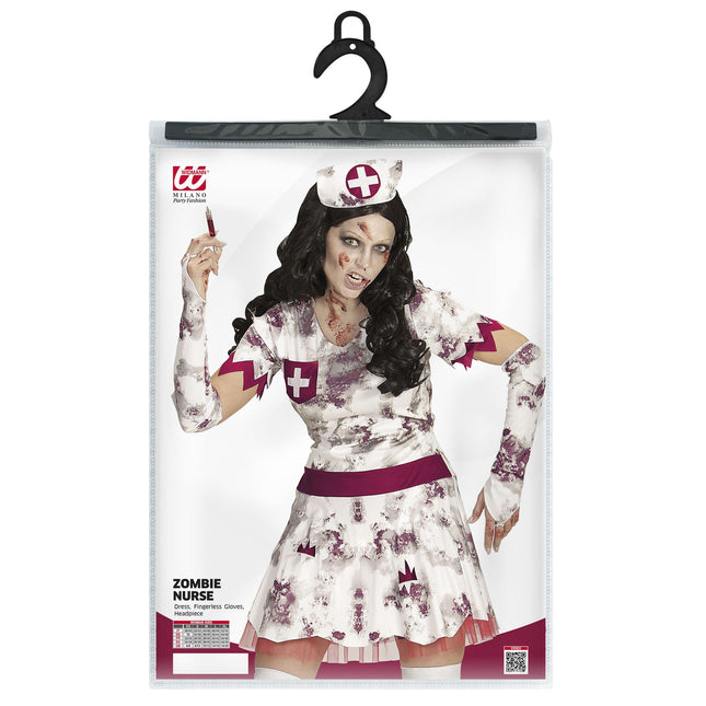 Vestido Halloween Señoras Enfermera Zombie