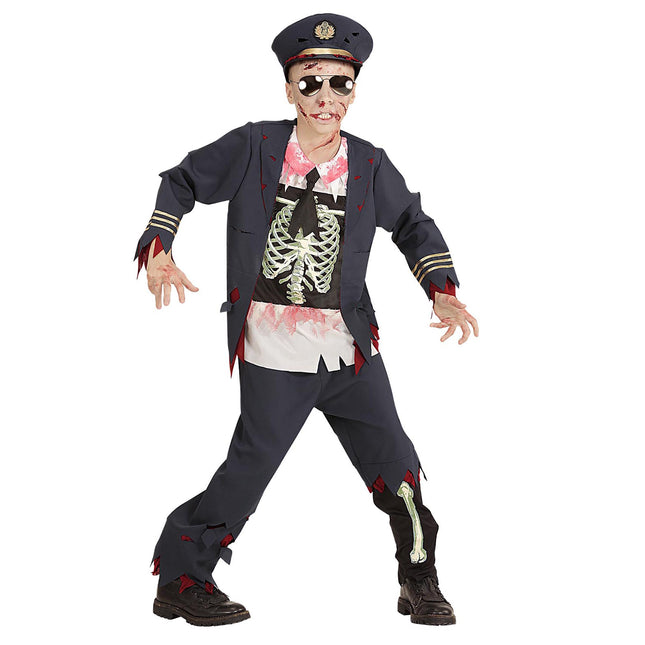 Disfraz Halloween Niño Policía Zombie