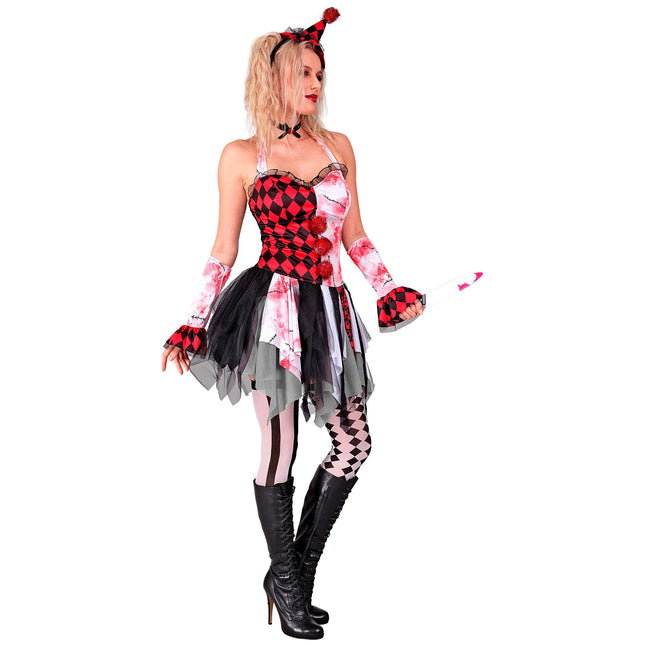 Vestido de Halloween Arlequín Damas