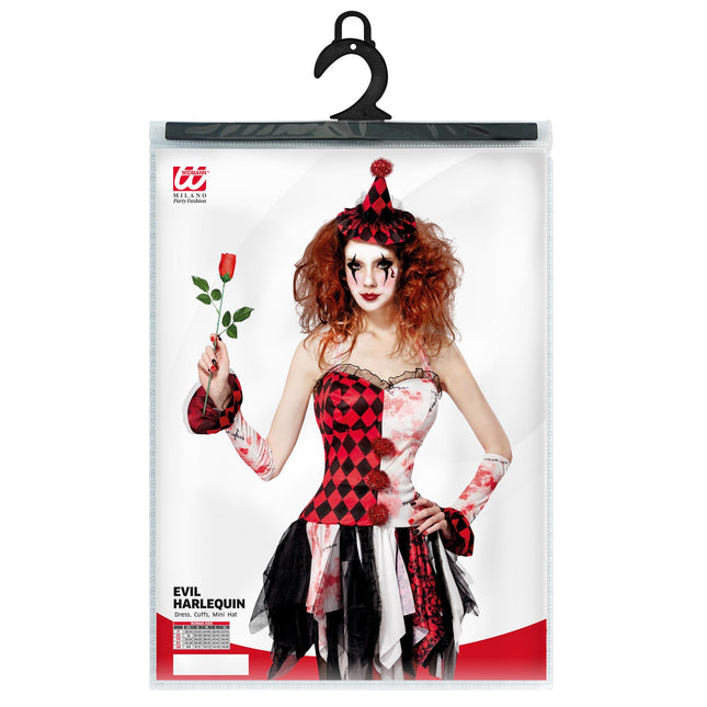 Vestido de Halloween Arlequín Damas