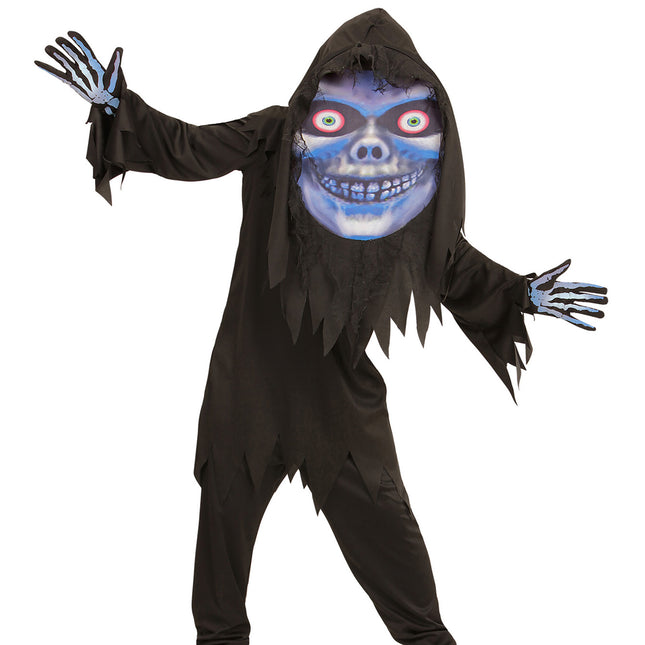 Disfraz de Halloween Parca Azul Morado Infantil