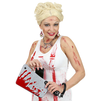 Bolsa de Halloween Cuchillo Falso Sangre