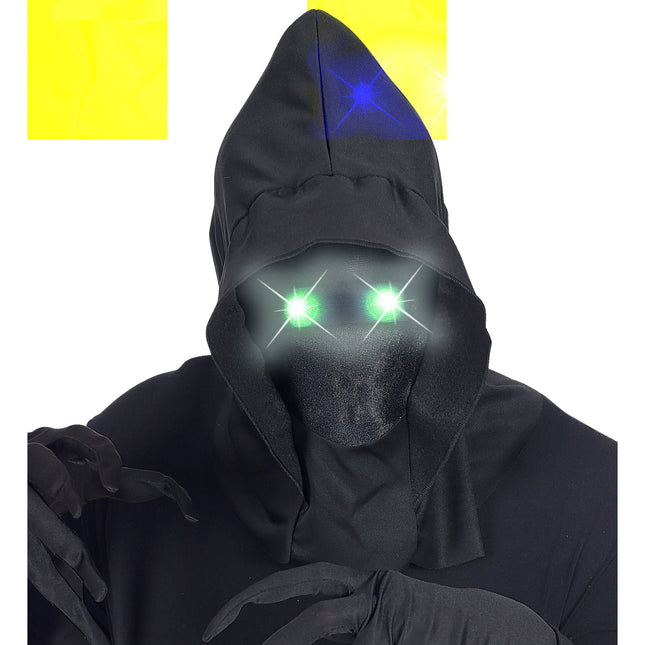 Máscara de Halloween con luz verde