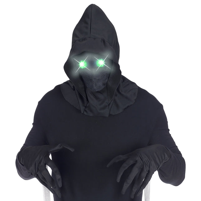 Máscara de Halloween con luz verde