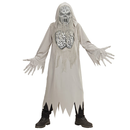 Disfraz Halloween Fantasma Gris Niño