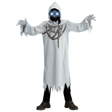 Disfraz Halloween Fantasma Gris Niño