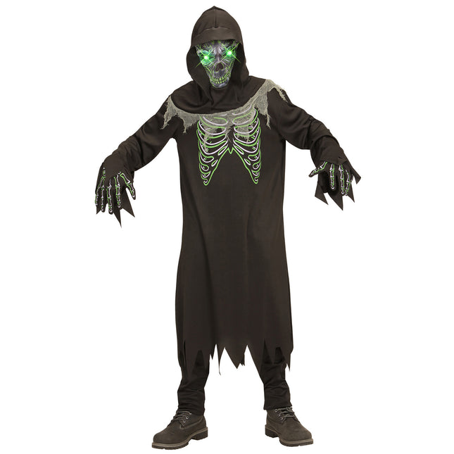 Disfraz de Halloween de Parca Flaca Infantil 4 piezas