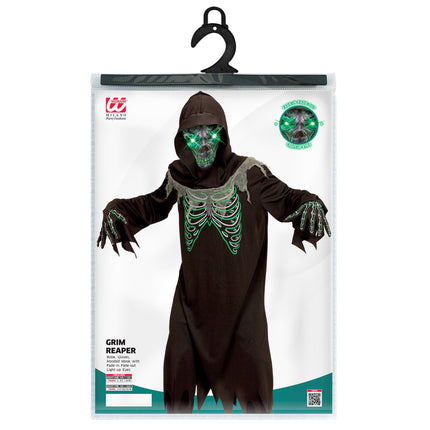 Disfraz de Halloween de Parca Flaca Infantil 4 piezas