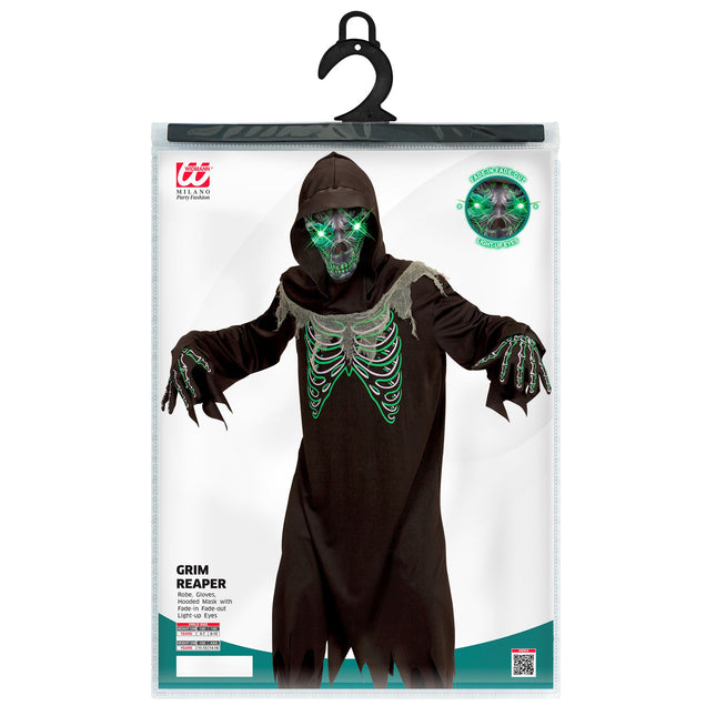 Disfraz de Halloween de Parca Flaca Infantil 4 piezas