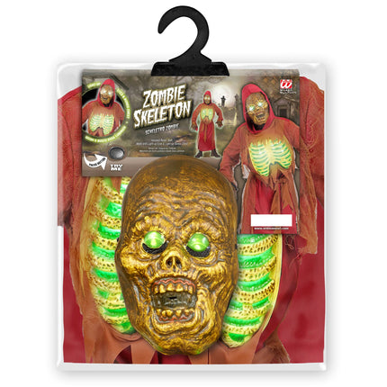 Disfraz Halloween Verde Niño Zombie Esqueleto