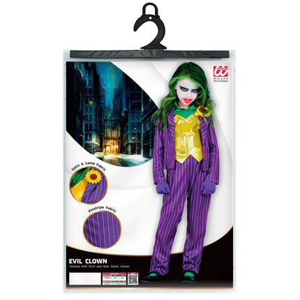 Disfraz Halloween Payaso Malvado Niño