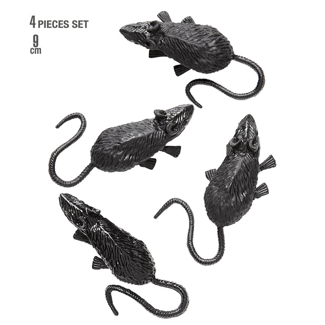 Halloween Ratón Falso 9cm 4pcs