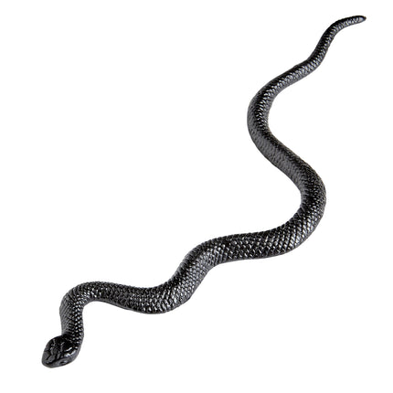 Serpiente falsa negra 12,5cm 12uds