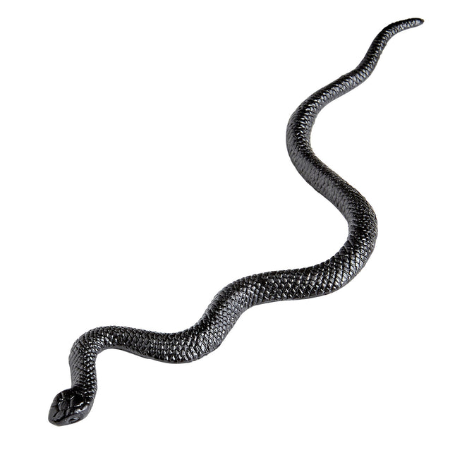 Serpiente falsa negra 12,5cm 12uds