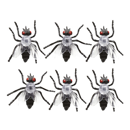 Halloween Moscas Falsas 5,5cm 6pcs
