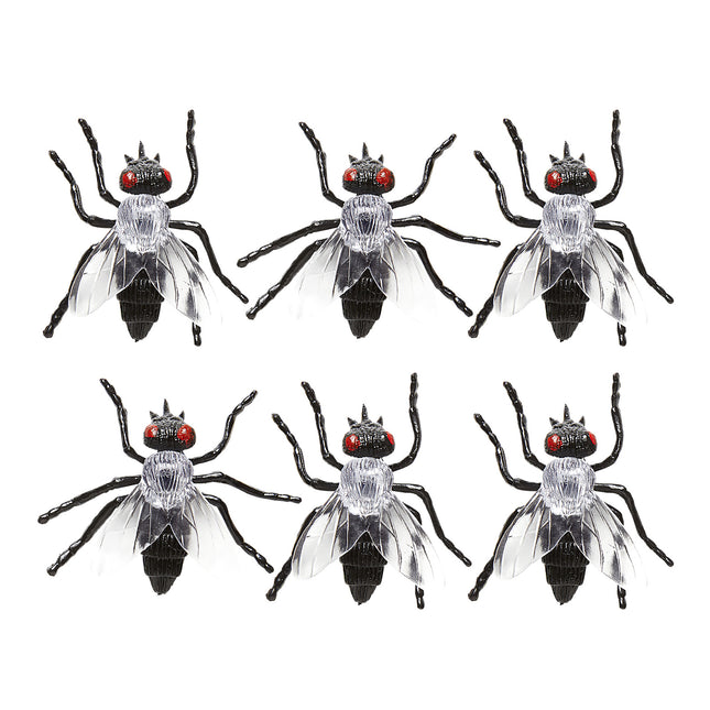 Halloween Moscas Falsas 5,5cm 6pcs