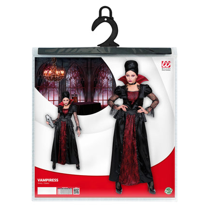 Disfraz de Halloween de Vampiresa con Gargantilla para Mujer
